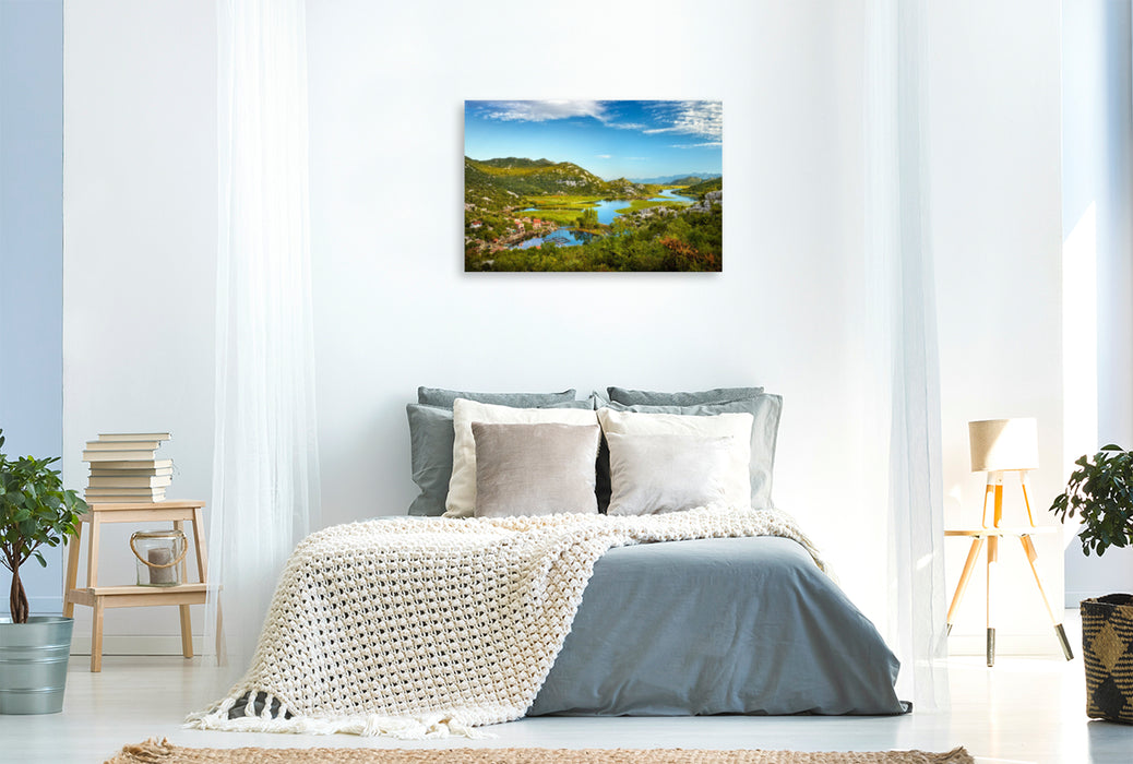 Premium textile canvas Premium textile canvas 120 cm x 80 cm landscape Karu? 