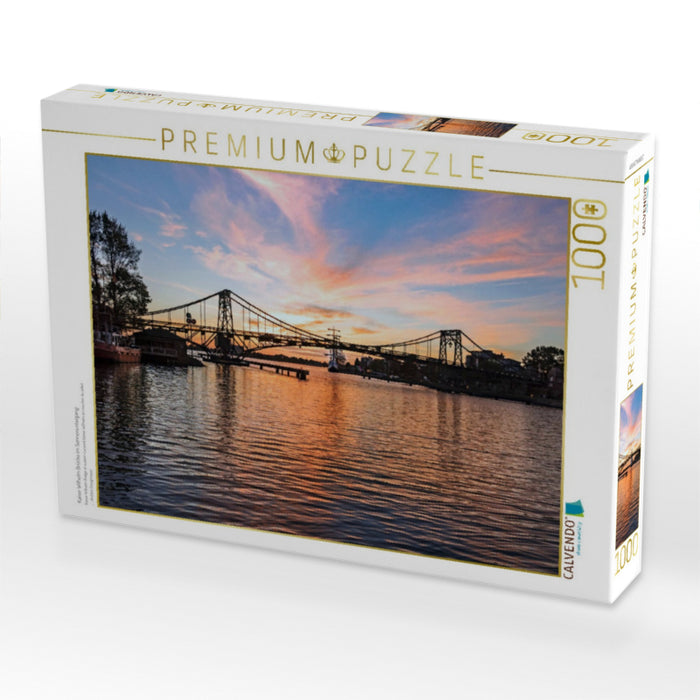 Kaiser Wilhelm Brücke im Sonnenuntergang - CALVENDO Foto-Puzzle'