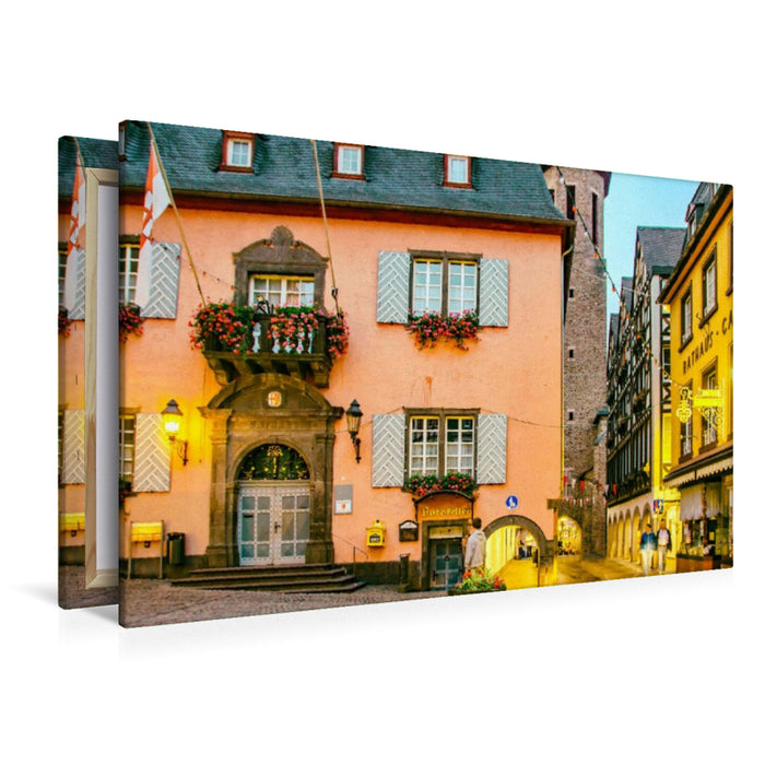 Premium Textil-Leinwand Rathaus