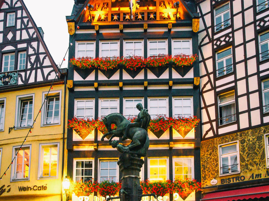 Fachwerk-Giebelhäuser - CALVENDO Foto-Puzzle'