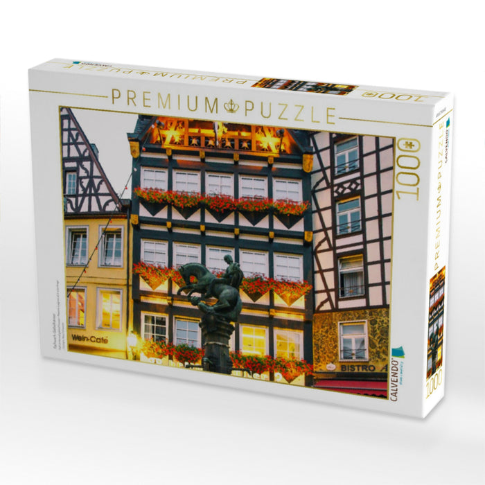 Fachwerk-Giebelhäuser - CALVENDO Foto-Puzzle'