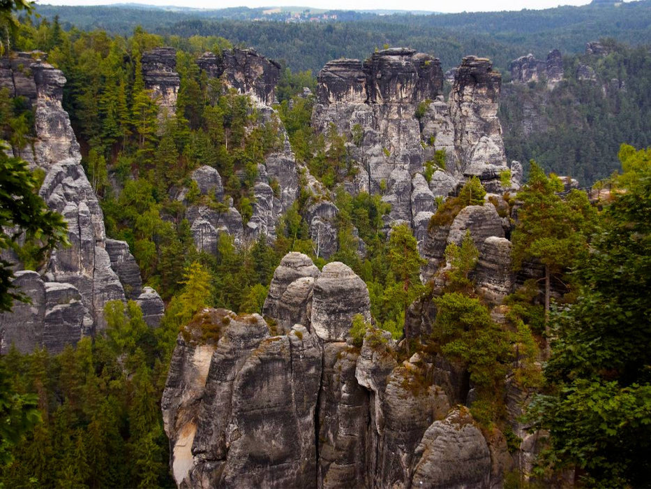 Blick vom Basteifelsen - CALVENDO Foto-Puzzle'