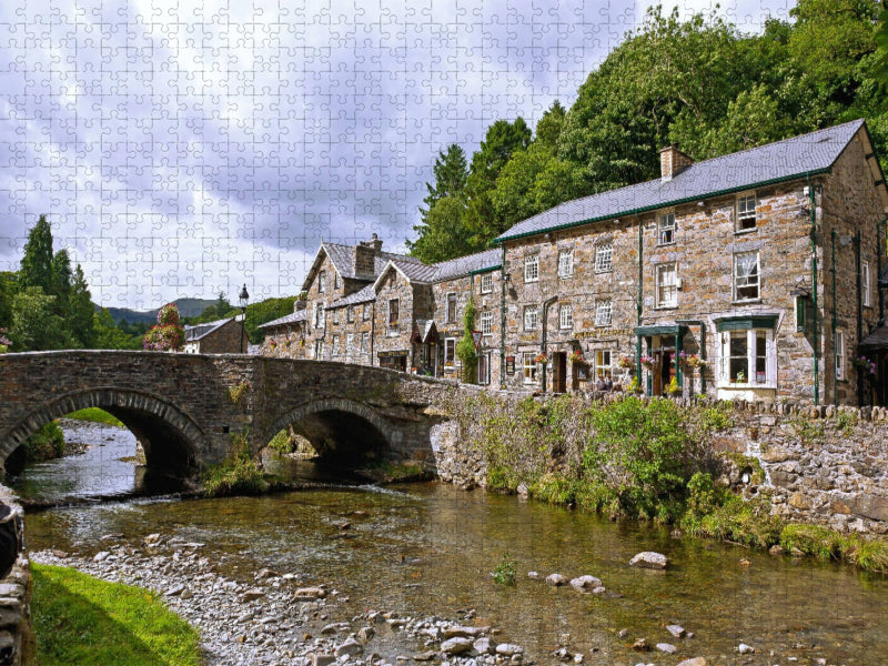 Das Bilderbuchdorf Beddgelert im Herzen von Wales - CALVENDO Foto-Puzzle'