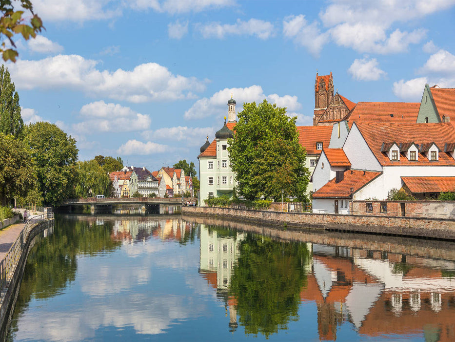 Landshut, Isarpromenade - CALVENDO Foto-Puzzle'