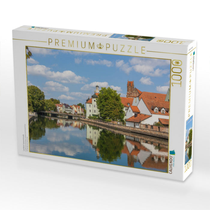 Landshut, Isarpromenade - CALVENDO Foto-Puzzle'