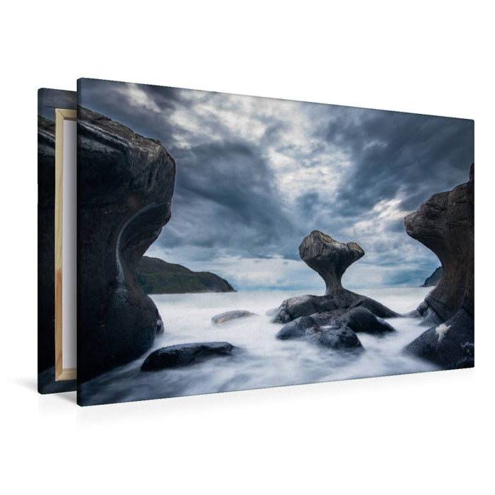 Premium Textil-Leinwand Kannenstein