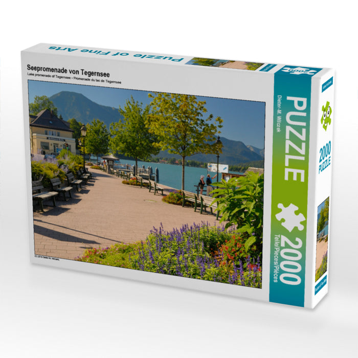 Seepromenade von Tegernsee 2000 Teile Puzzle quer - CALVENDO Foto-Puzzle'