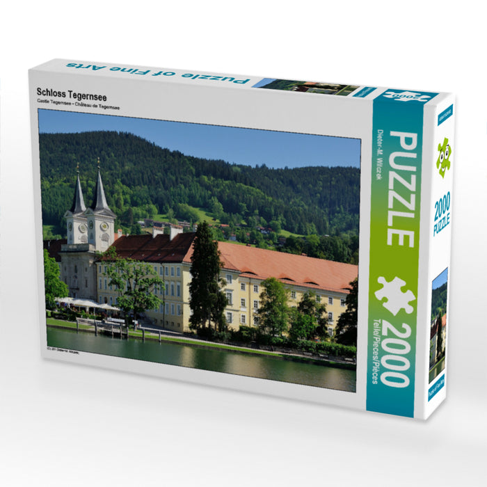 Schloss Tegernsee 2000 Teile Puzzle quer - CALVENDO Foto-Puzzle'