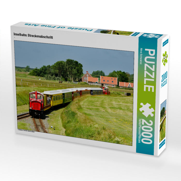Inselbahn Streckenabschnitt 2000 Teile Puzzle quer - CALVENDO Foto-Puzzle'