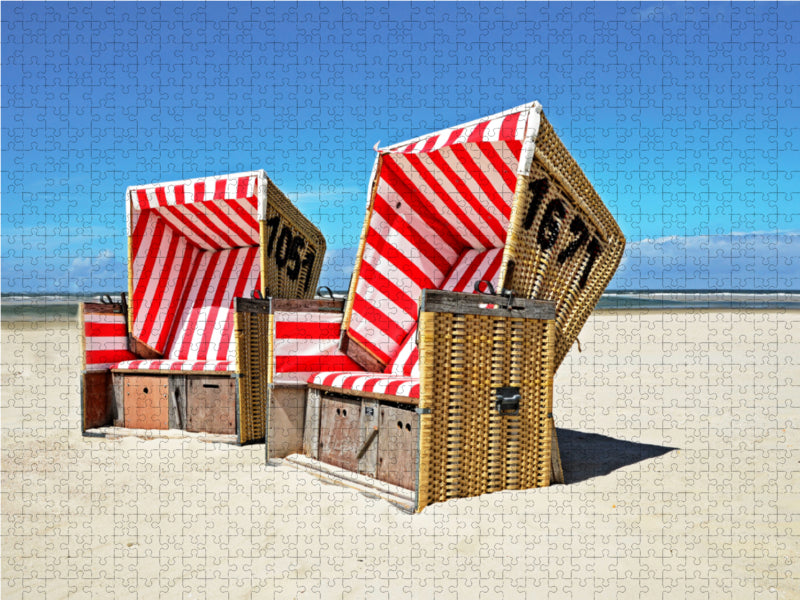 Beach chairs - CALVENDO photo puzzle 