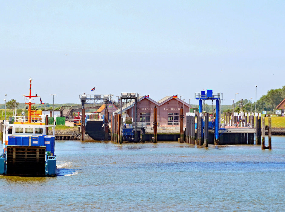 Hafen Langeoog 2000 Teile Puzzle quer - CALVENDO Foto-Puzzle'