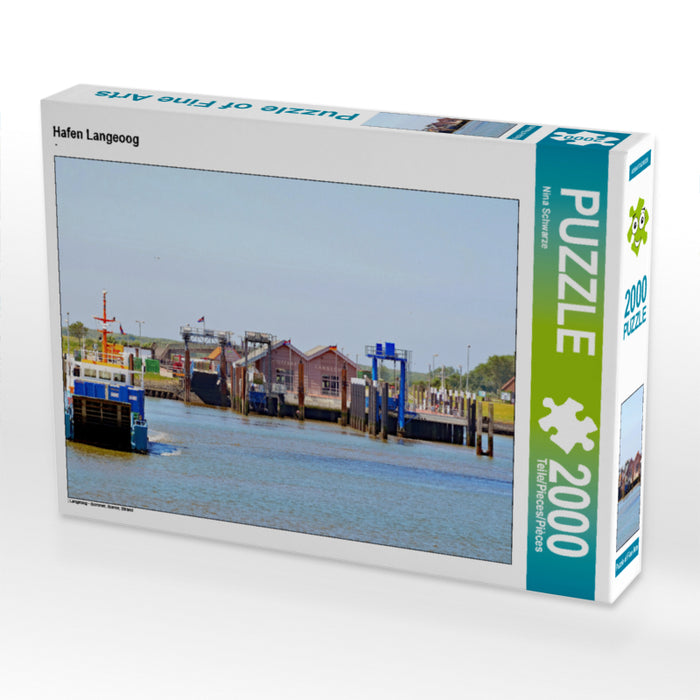 Hafen Langeoog 2000 Teile Puzzle quer - CALVENDO Foto-Puzzle'