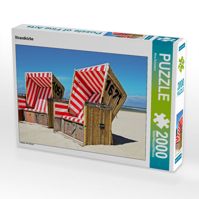 Chaises de plage - Puzzle photo CALVENDO 