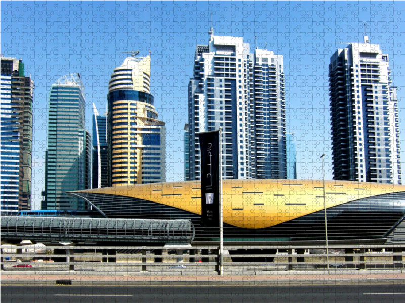 Métro Dubaï - Puzzle photo CALVENDO 