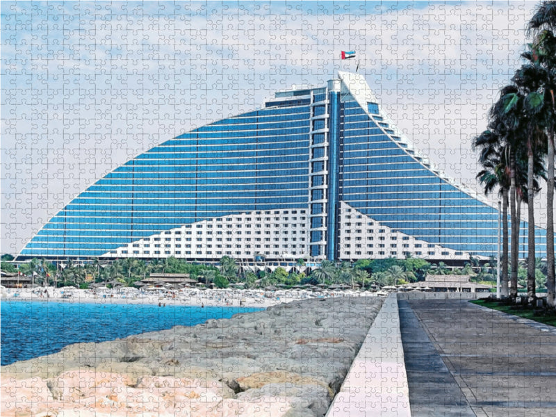 Jumeirah Beach Hotel 2000 Teile Puzzle quer - CALVENDO Foto-Puzzle'
