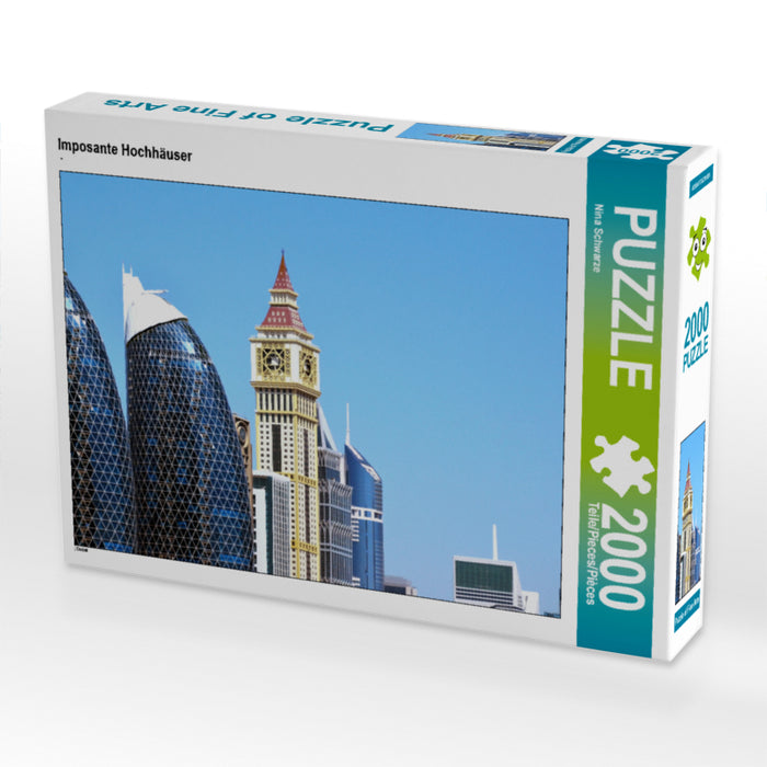 Imposante Hochhäuser 2000 Teile Puzzle quer - CALVENDO Foto-Puzzle'