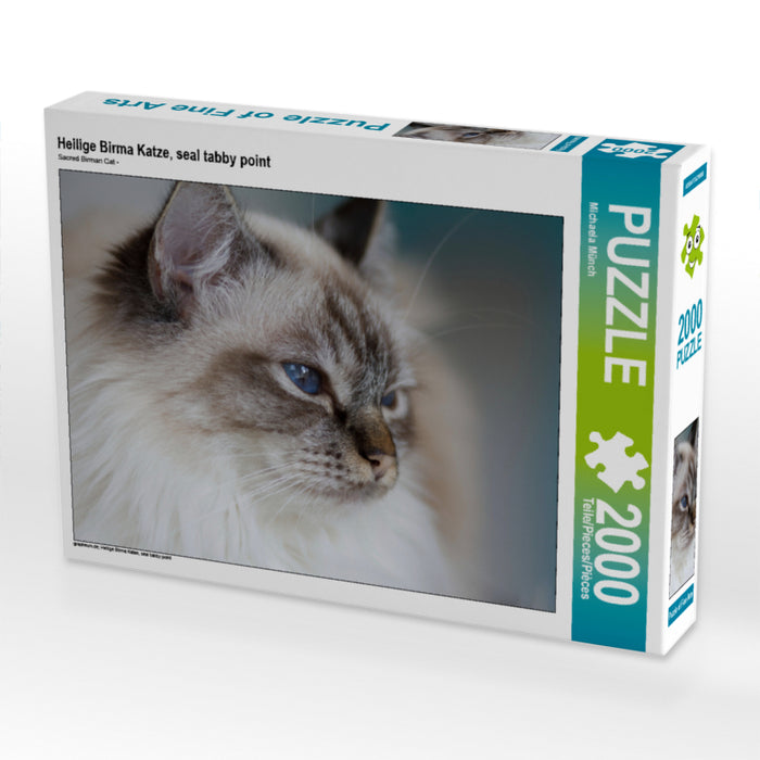 Heilige Birma Katze, seal tabby point 2000 Teile Puzzle quer - CALVENDO Foto-Puzzle'