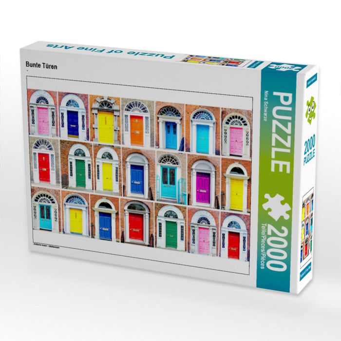Portes colorées - Puzzle photo CALVENDO 