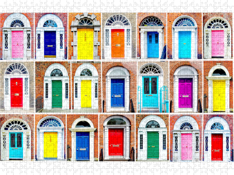 Portes colorées - Puzzle photo CALVENDO 