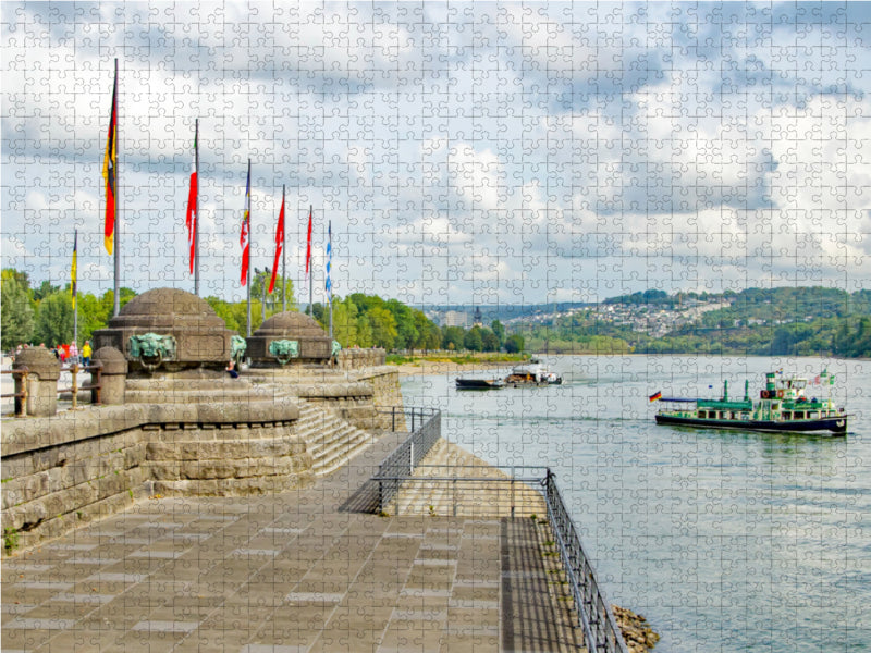 Deutsches Eck 2000 Teile Puzzle quer - CALVENDO Foto-Puzzle'