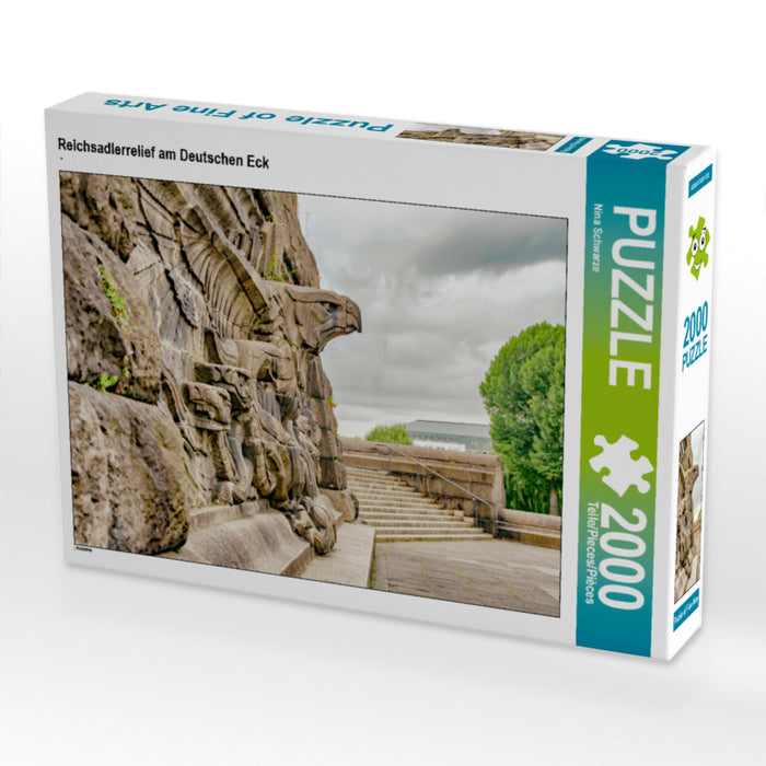 Reichsadlerrelief am Deutschen Eck 2000 Teile Puzzle quer - CALVENDO Foto-Puzzle'