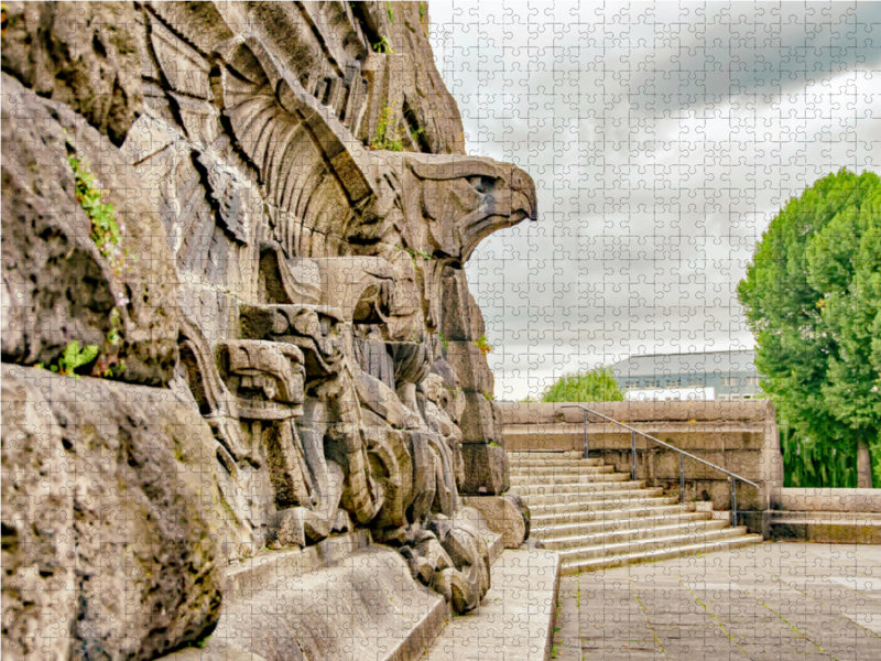 Reichsadlerrelief am Deutschen Eck 2000 Teile Puzzle quer - CALVENDO Foto-Puzzle'