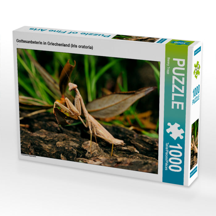 Mante religieuse en Grèce (Iris oratoria) - Puzzle photo CALVENDO 
