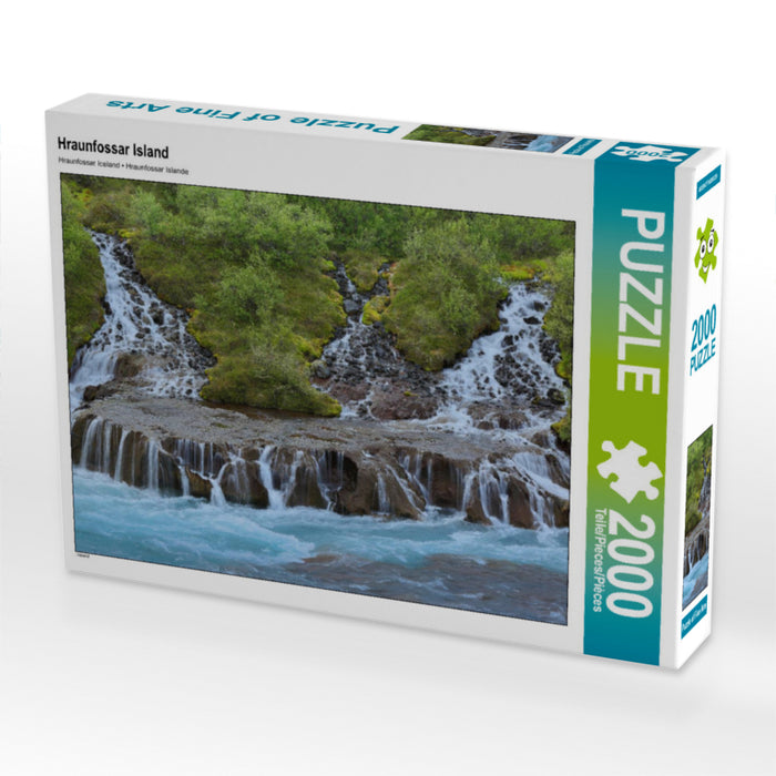 Île Hraunfossar - Puzzle photo CALVENDO 