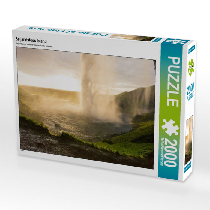 Seljandsfoss Island 2000 Teile Puzzle quer - CALVENDO Foto-Puzzle'