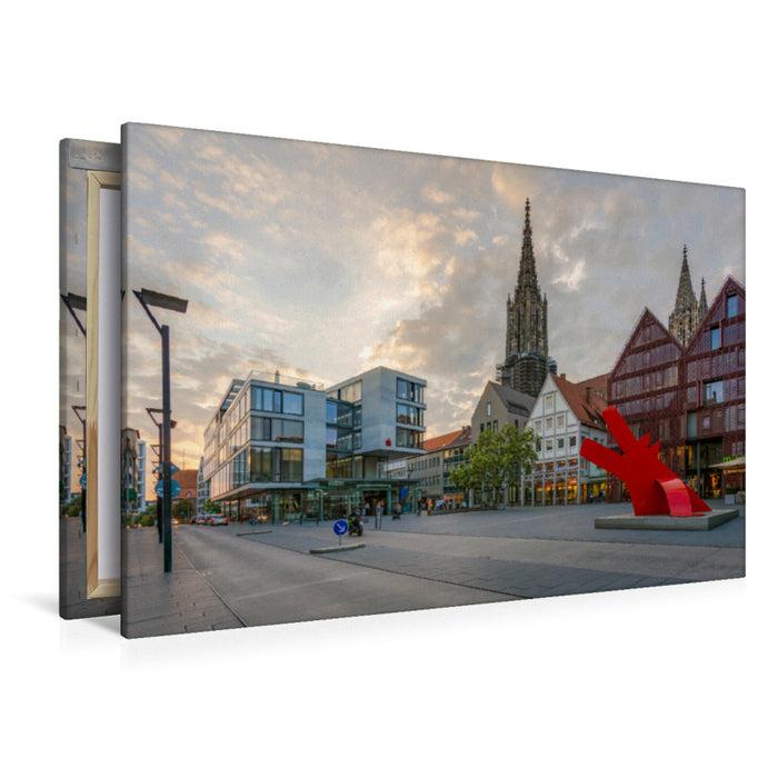 Premium Textil-Leinwand Zentrum Neue Strasse