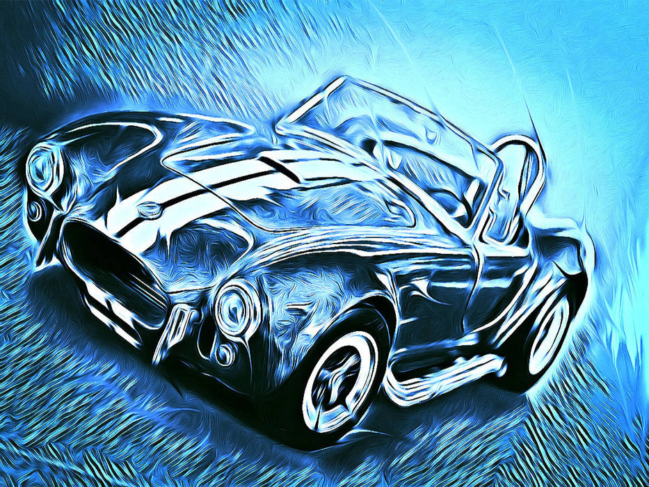 Cobra, ein US-Roadster mit bulliger Optik - CALVENDO Foto-Puzzle'