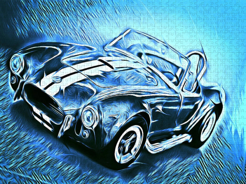 Cobra, ein US-Roadster mit bulliger Optik - CALVENDO Foto-Puzzle'