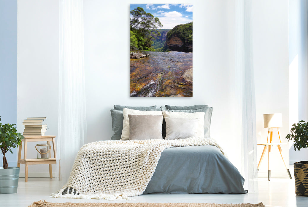 Premium Textil-Leinwand Premium Textil-Leinwand 80 cm x 120 cm  hoch Blue Mountains