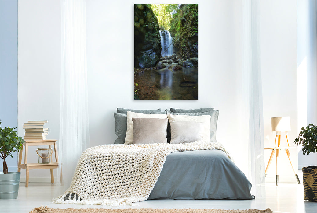 Premium Textil-Leinwand Premium Textil-Leinwand 80 cm x 120 cm  hoch Wasserfall