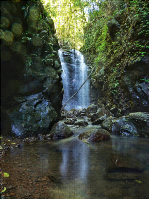 Wasserfall 1000 Teile Puzzle hoch - CALVENDO Foto-Puzzle'