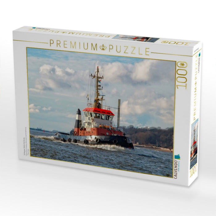 Schlepper Hafen Hamburg - CALVENDO Foto-Puzzle'