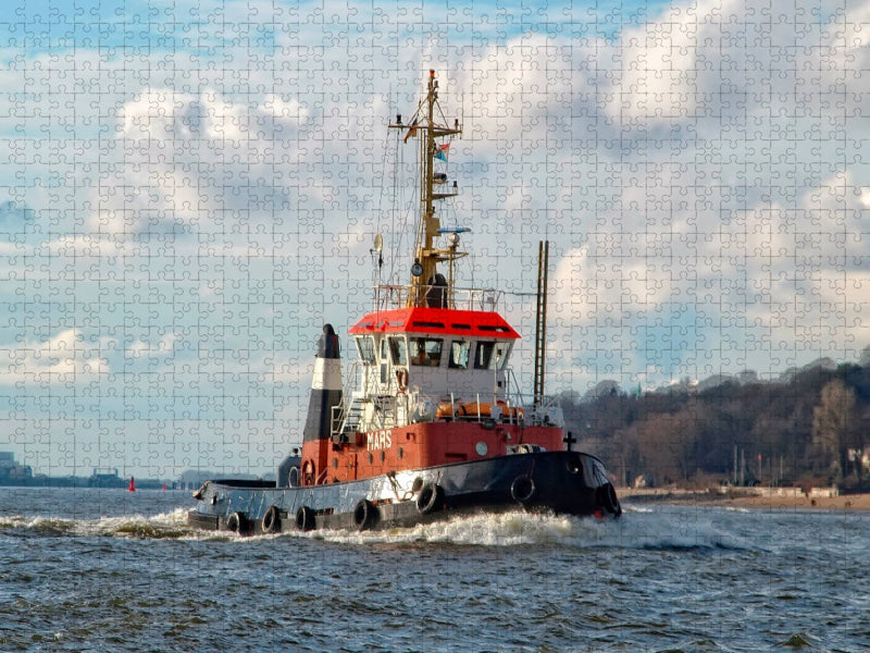 Schlepper Hafen Hamburg - CALVENDO Foto-Puzzle'