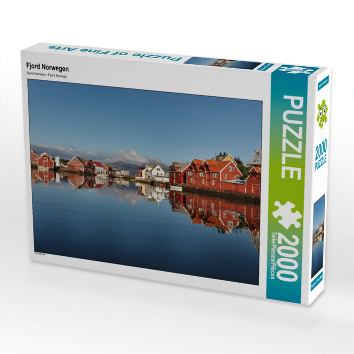 Fjord Norwegen 2000 Teile Puzzle quer - CALVENDO Foto-Puzzle'