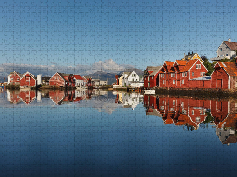 Fjord Norwegen 2000 Teile Puzzle quer - CALVENDO Foto-Puzzle'