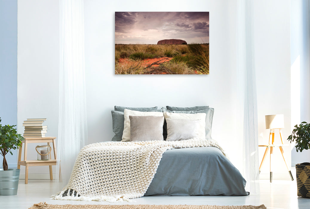 Premium textile canvas Premium textile canvas 120 cm x 80 cm landscape Fascination Uluru 