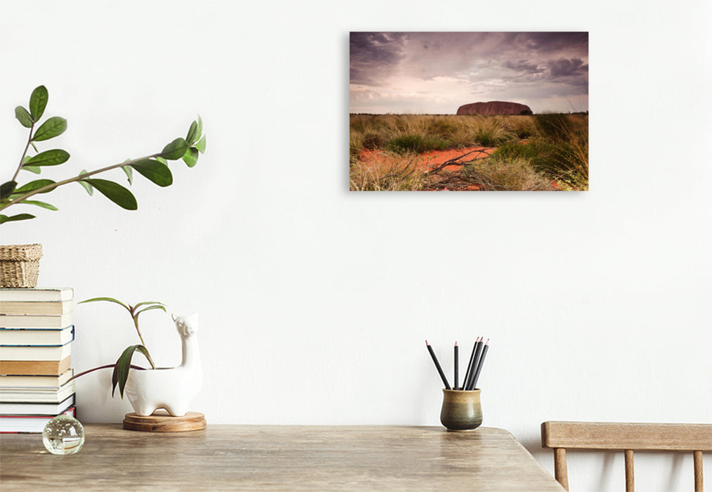 Premium textile canvas Premium textile canvas 120 cm x 80 cm landscape Fascination Uluru 