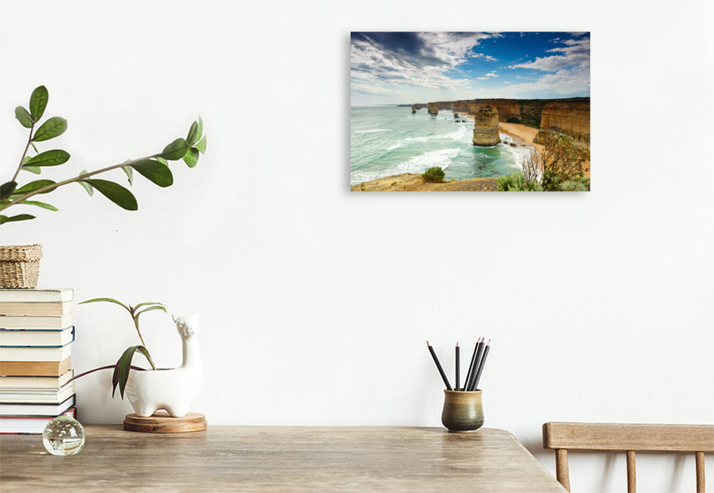 Premium textile canvas Premium textile canvas 120 cm x 80 cm landscape The power of the tides 