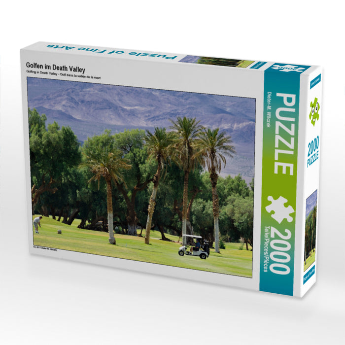Golfen im Death Valley 2000 Teile Puzzle quer - CALVENDO Foto-Puzzle'