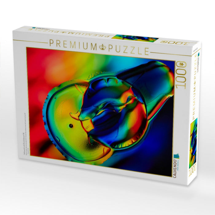 Farbrausch mit Öl und Wasser 06 - CALVENDO Foto-Puzzle'