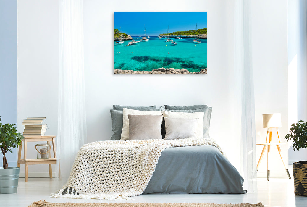 Premium textile canvas Premium textile canvas 120 cm x 80 cm across A motif from the Mallorca calendar - beautiful impressions of the island 