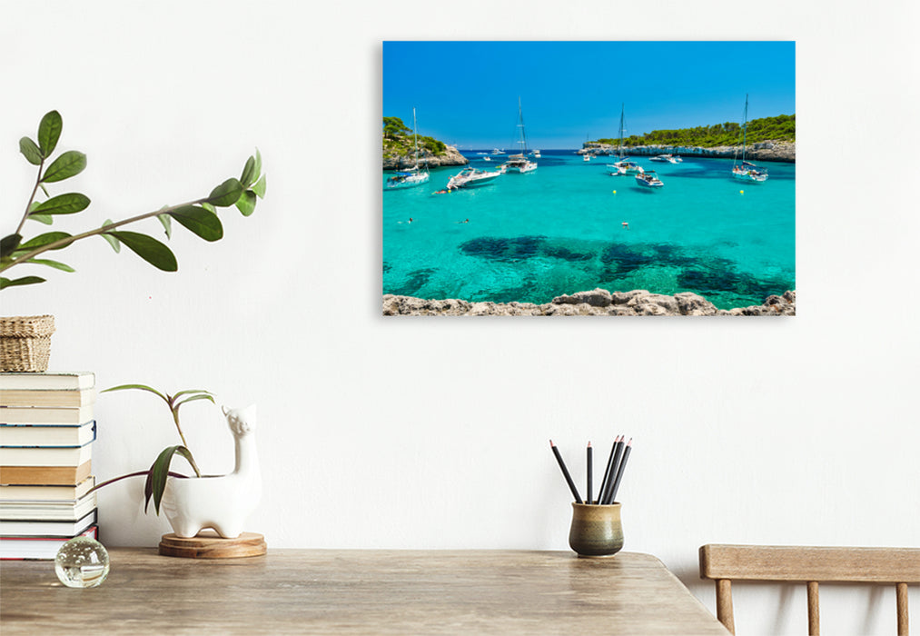 Premium textile canvas Premium textile canvas 120 cm x 80 cm across A motif from the Mallorca calendar - beautiful impressions of the island 