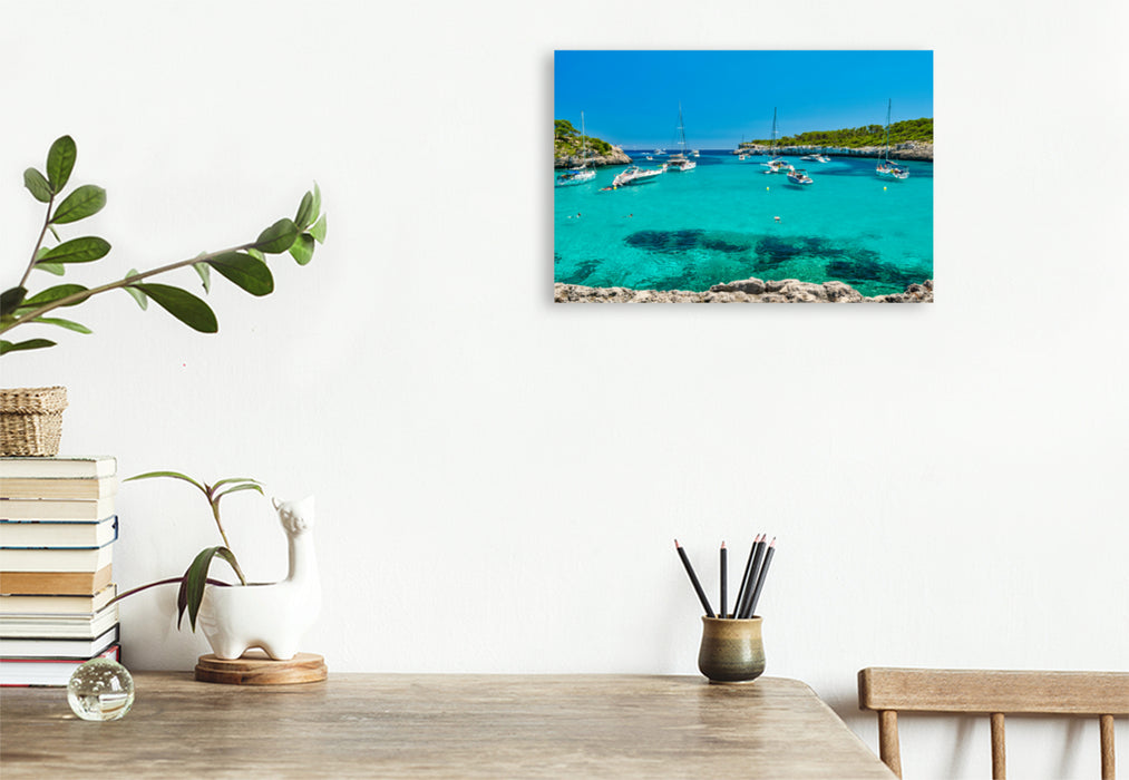 Premium textile canvas Premium textile canvas 120 cm x 80 cm across A motif from the Mallorca calendar - beautiful impressions of the island 