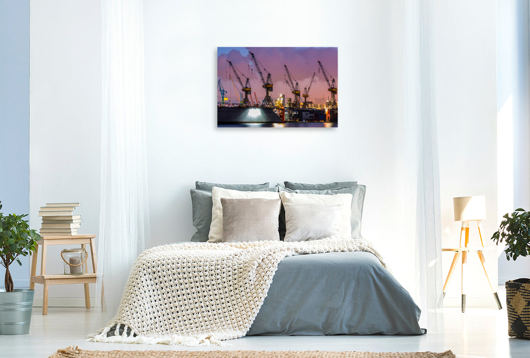 Premium textile canvas Premium textile canvas 120 cm x 80 cm across Cranes - extremely strong workhorses 