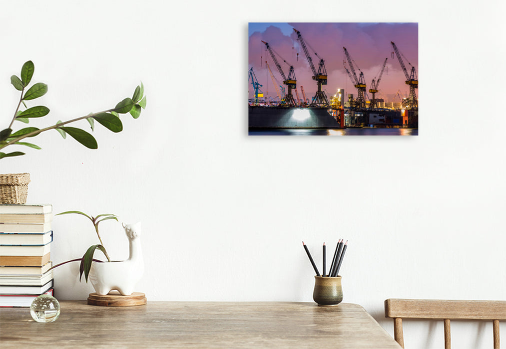 Premium textile canvas Premium textile canvas 120 cm x 80 cm across Cranes - extremely strong workhorses 