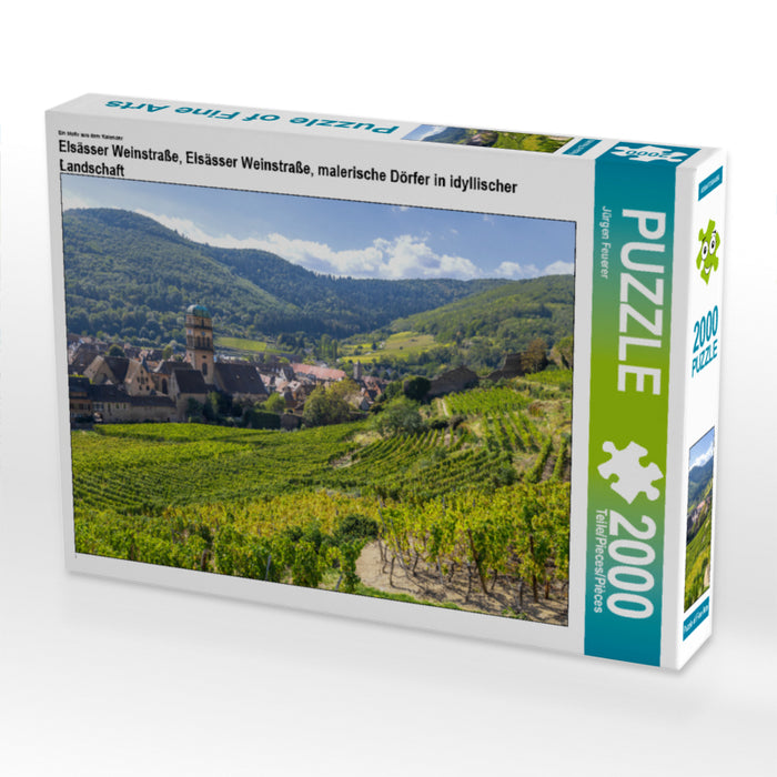 Ein Motiv aus dem Kalender Elsässer Weinstraße, Elsässer Weinstraße, malerische Dörfer in idyllischer Landschaft 2000 Teile Puzzle quer - CALVENDO Foto-Puzzle'